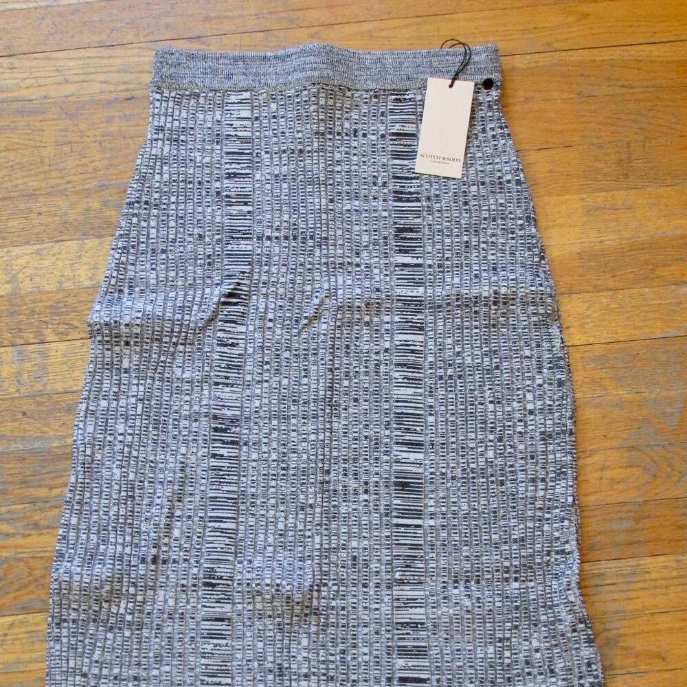 NWT Scotch & Sode Rib Knit Pull on Skirt